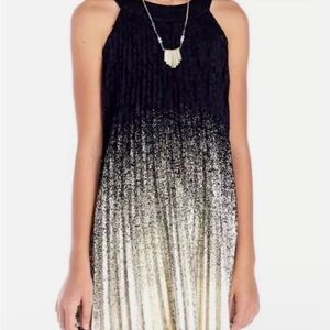 Navy and Gold Rare Editions Cocktail Dress Knee-length Sleeveless Halter girls 8